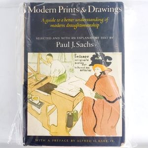#N Modern Prints & Drawings, Paul J. Sachs. Alfred A. Knopf NY 1954 Illustrated